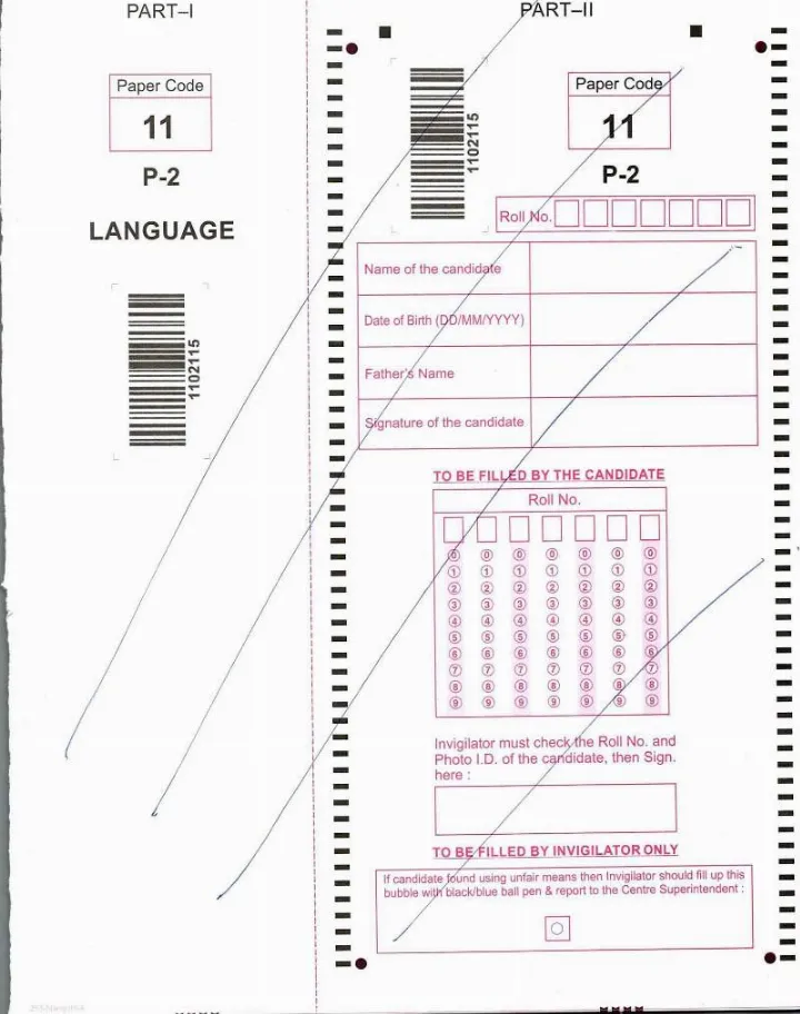 Asst. Prosecution Officer Mains 2024 Paper II Language question paper page 1 instructions scan PDF download