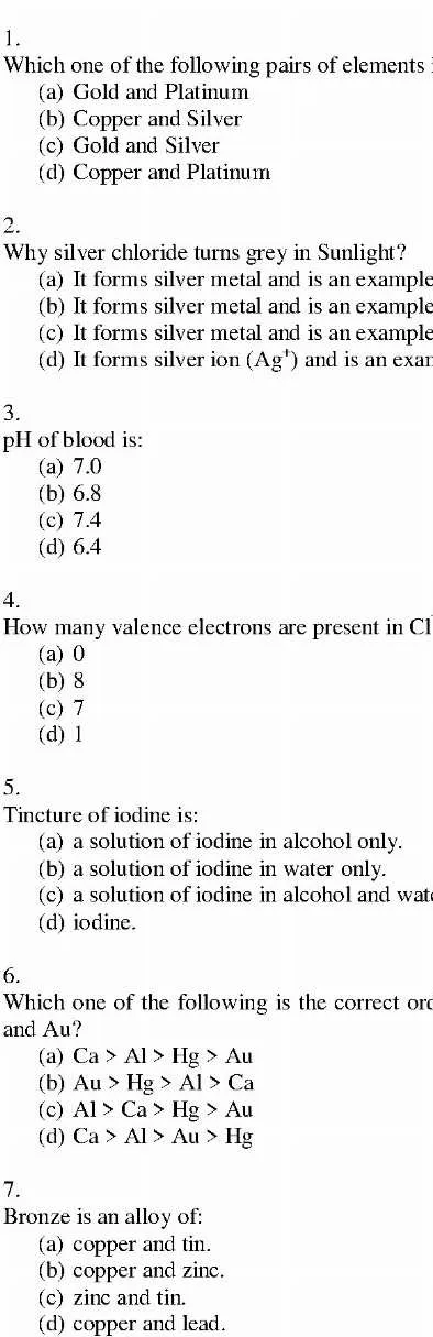 Combined Geo-Scientist Paper I 2021 (Central Govt Jobs) MCQ — page 1 instructions scan PDF download