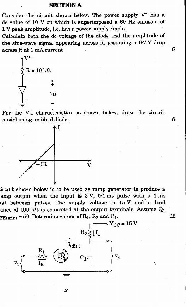 Engineering Services Examination 2020 Electronics and Telecommunication Engineering Paper I page 1 instructions scan PDF download UPSC ESE