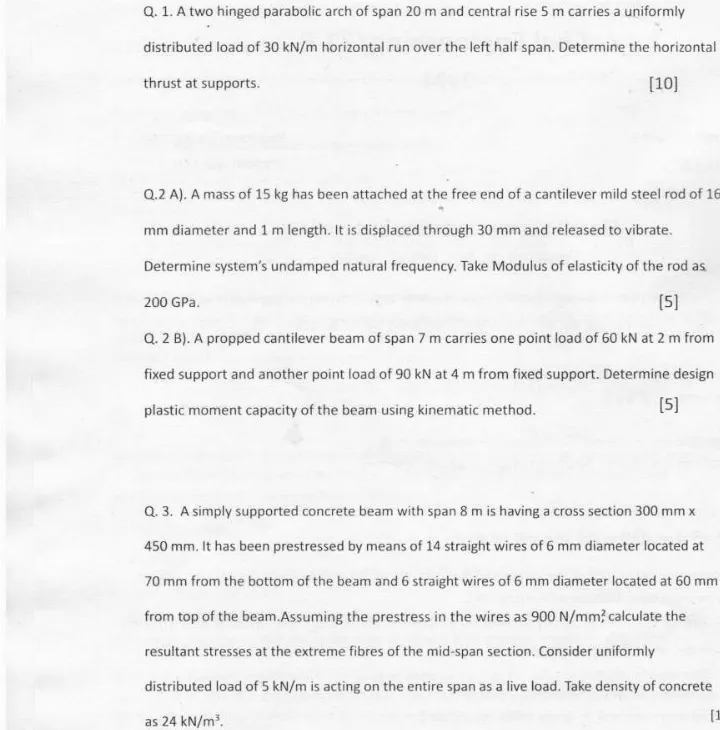 Haryana AE Civil 2024 Question Paper - Civil Engineering (IWRD) — page 1 instructions scan PDF download