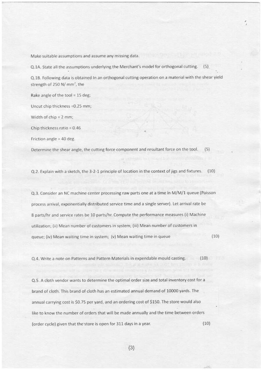 Haryana AE Mechanical 2024 Paper (33E) – OCR Repair & Questions — page 1 instructions scan PDF download