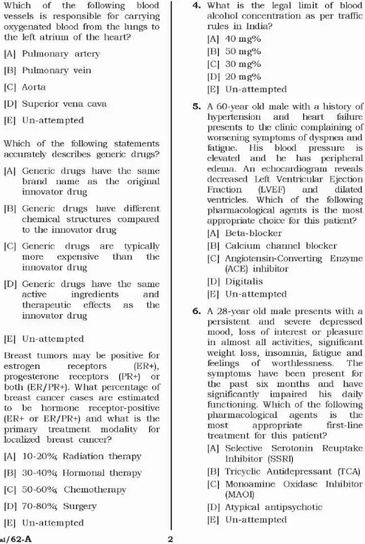 Screening Test Medical Officer (Group-A) – ESI Health Care 2023 — page 1 instructions scan PDF download
