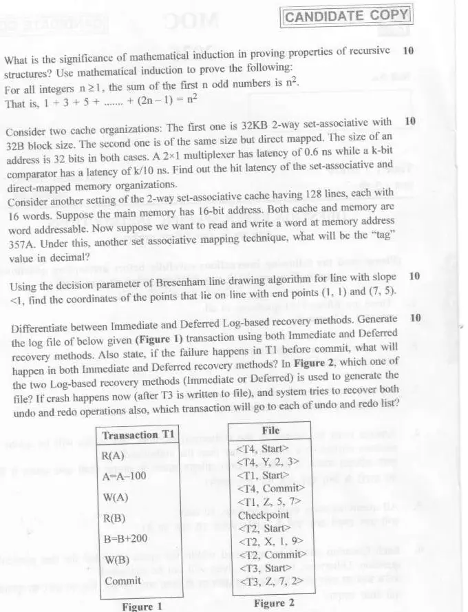 Haryana Govt Professor CS Paper 5269 - 2025 — page 1 instructions scan PDF download