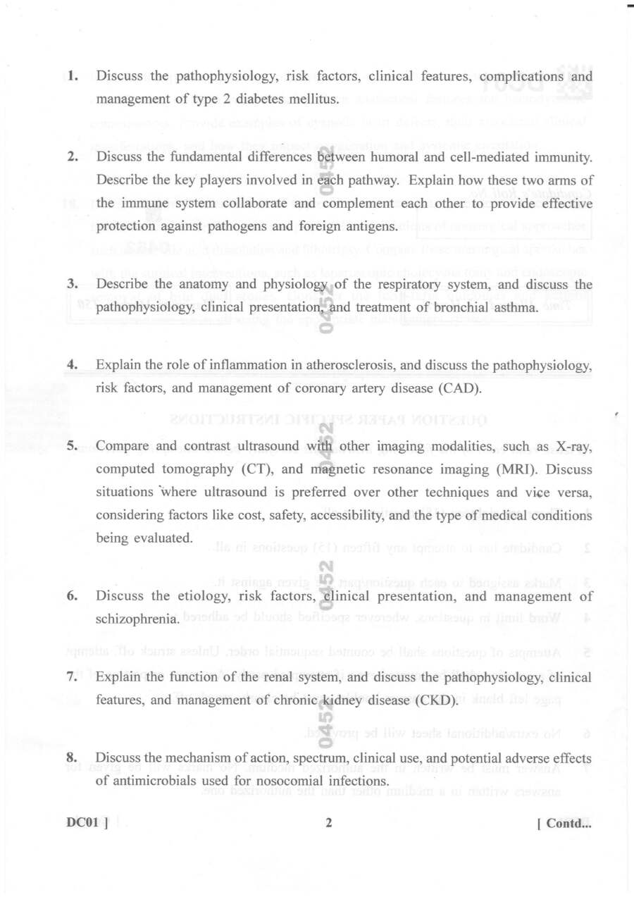 Medical Officer (Group-A) (HCMS-I) in ESI Health Care 2023 Medical Officer (Group-A) (HCMS-I) in ESI Health Care Haryana Government question paper page 1 instructions scan PDF download