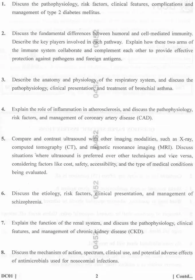 Medical Officer (Group-A) (HCMS-I) in ESI Health Care 2023 Medical Officer (Group-A) (HCMS-I) in ESI Health Care Haryana Government question paper page 1 instructions scan PDF download