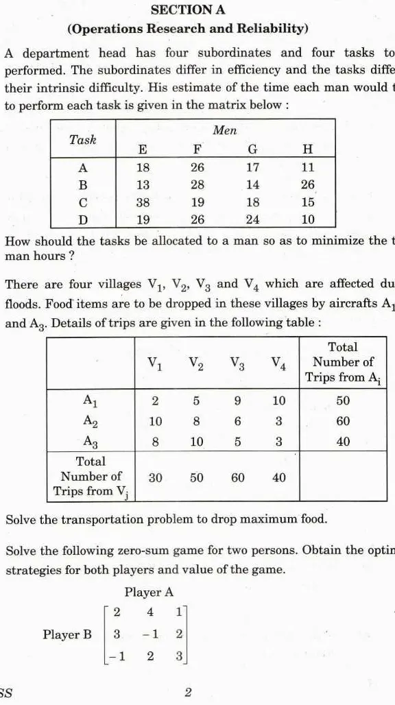 IES ISS 2019 Statistics Paper IV question paper page 1 instructions scan PDF download UPSC
