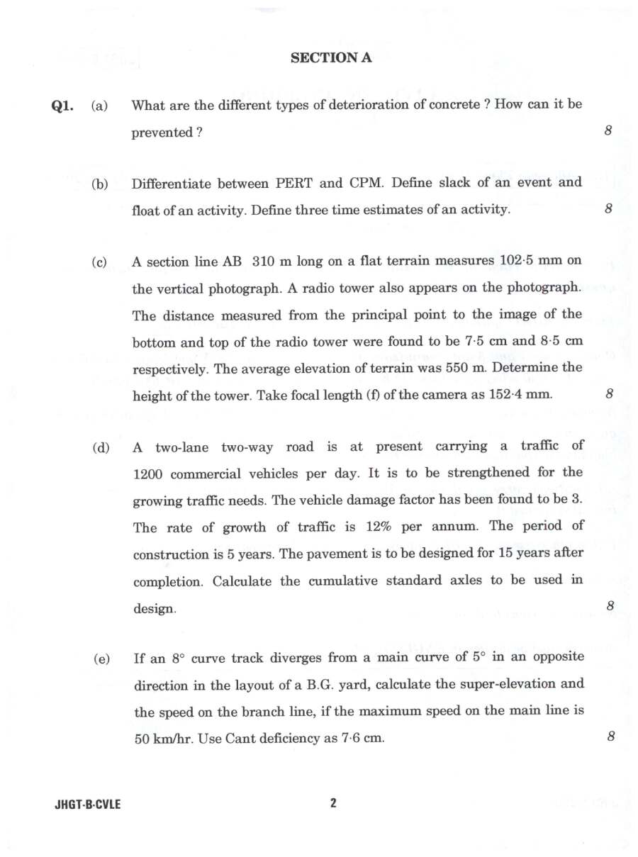 IFS Civil Engineering Paper II 2022 (Main) – MCQ Preview — page 1 instructions scan PDF download