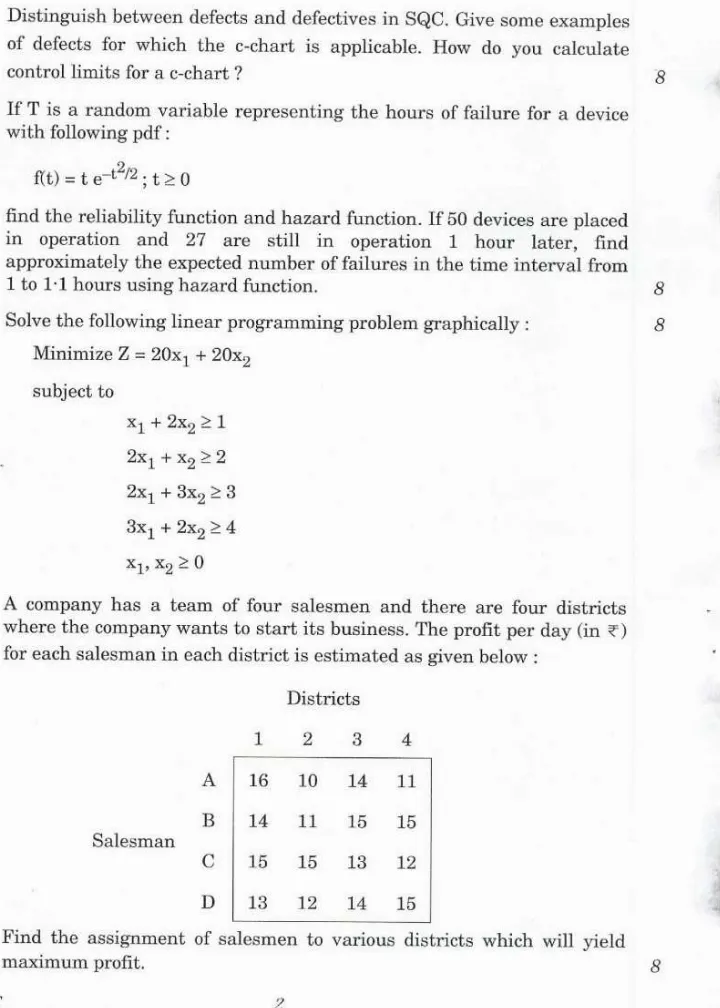 Statistics Paper II (IFS Mains 2021) – Section A & B MCQ Preview — page 1 instructions scan PDF download