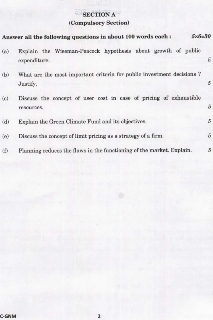 IES ISS 2025 General Economics Paper III question paper page 1 instructions scan PDF download