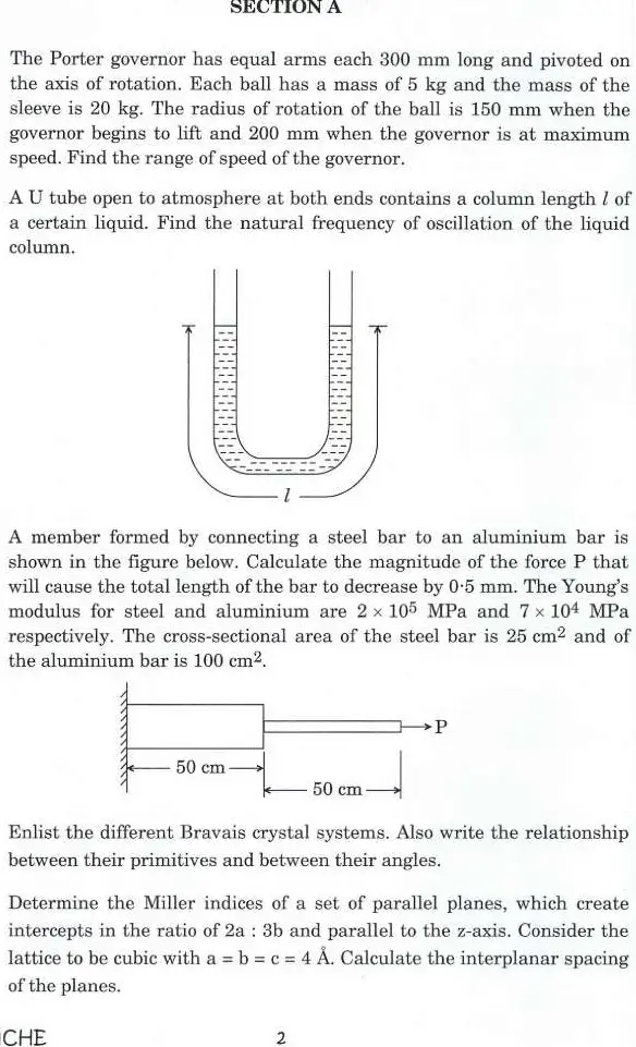Indian Forest Service 2021 Mechanical Engineering Paper I question paper page 1 instructions scan PDF download