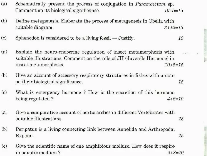 Indian Forest Service Main 2018 Zoology Paper I question paper page 1 scan PDF download. UPSC IFS 2018 Zoology Paper I exam instructions and header.