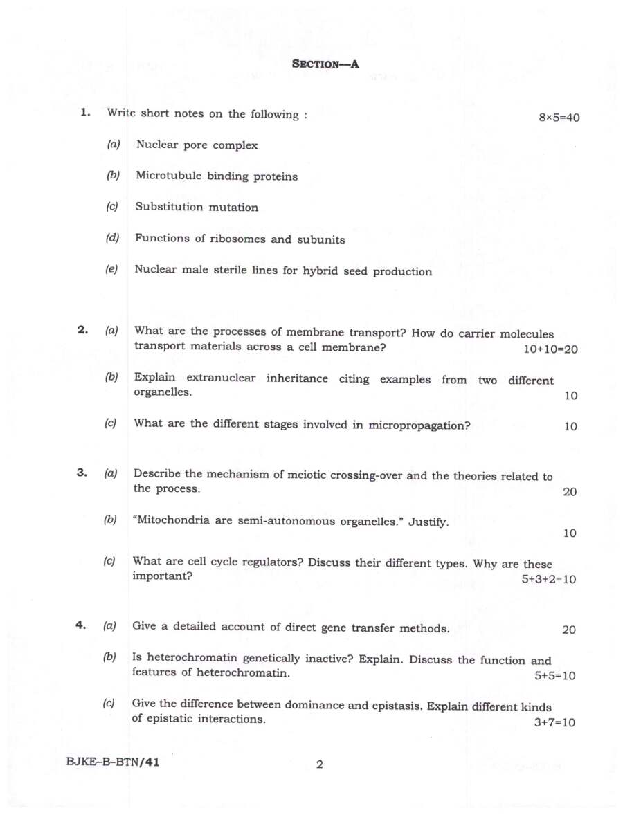 Indian Forest Service (Main) Examination 2023 Botany Paper II question paper page 1 instructions scan PDF download. UPSC IFS Mains 2023 Botany Paper II exam details.