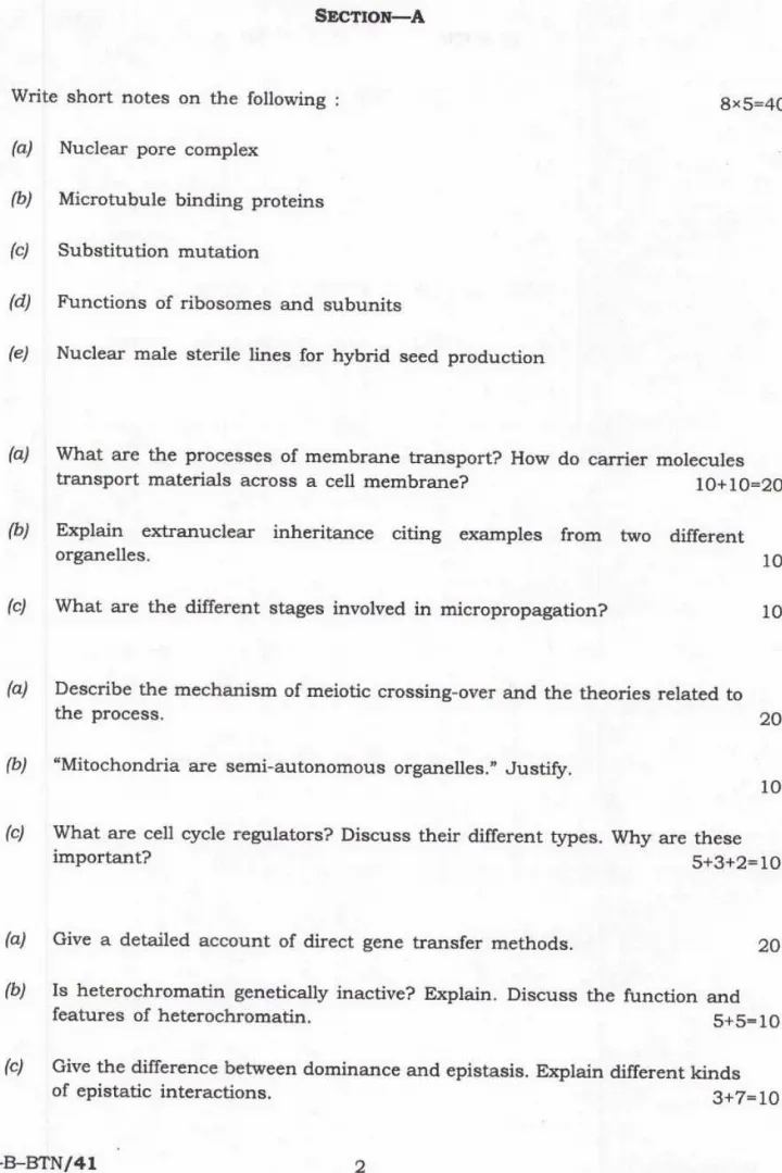 Indian Forest Service (Main) Examination 2023 Botany Paper II question paper page 1 instructions scan PDF download. UPSC IFS Mains 2023 Botany Paper II exam details.