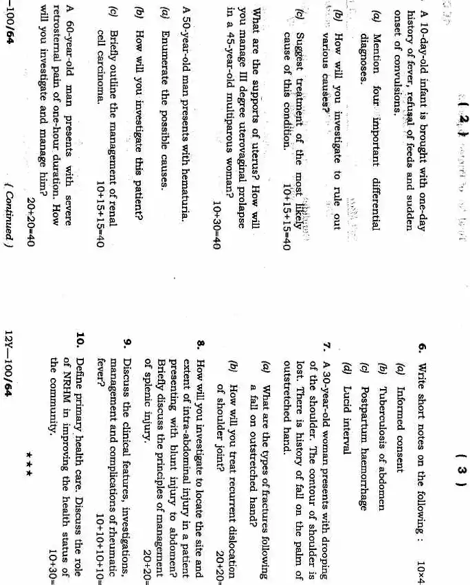 4th COMBINED CIVIL SERVICES (Main) EXAM 2012 Medical Science (02) 4CCSME Jharkhand Government question paper page 1 instructions scan PDF download