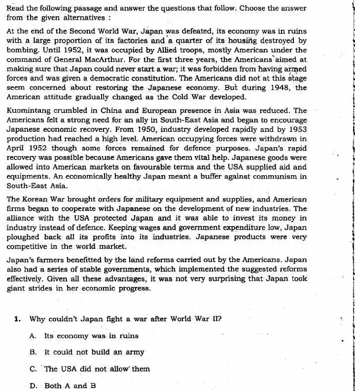 JPSC Assistant & Personal Assistant Exam 2012 General English question paper page 1 instructions scan PDF download