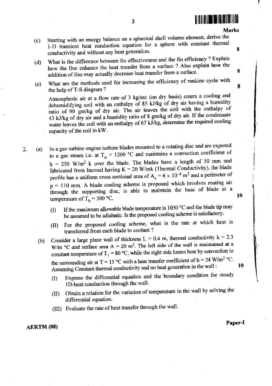 JPSC AE Mechanical Engineering Paper-I 2019 question paper page 1 instructions scan PDF download. Combined Assistant Engineer Main Examination.
