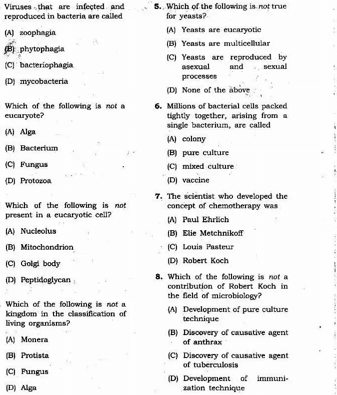 JPSC Drug Inspector Recruitment Exam 2013 Microbiology question paper page 1 instructions scan PDF download