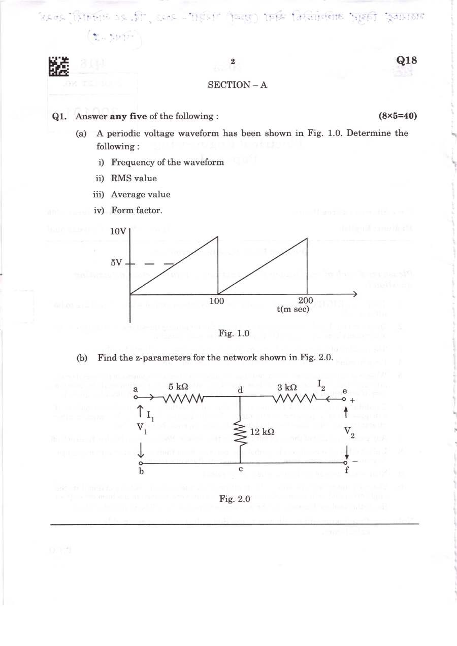 Electrical Engg Paper I (2023) – Maharashtra Govt Jobs Exam — page 1 instructions scan PDF download