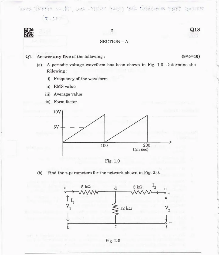 Electrical Engg Paper I (2023) – Maharashtra Govt Jobs Exam — page 1 instructions scan PDF download