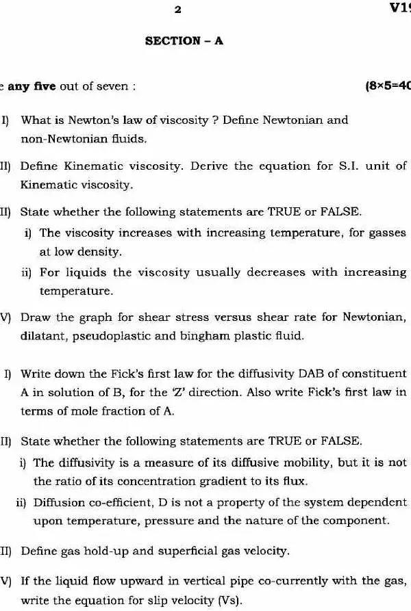 Maharashtra Forest Service Main Exam 2024 - Chemical Engineering — page 1 instructions scan PDF download