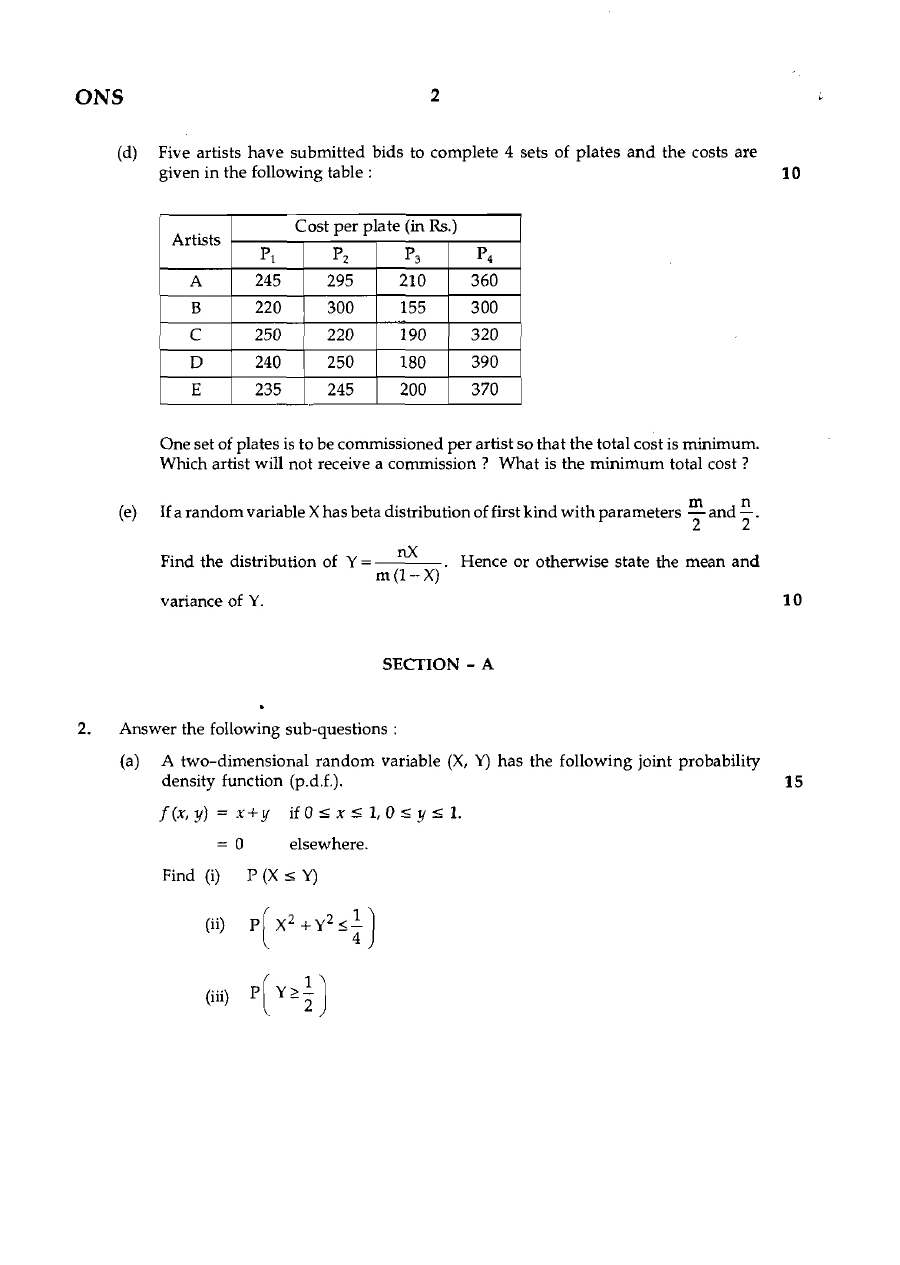 Maharashtra Forest Services Main Examination 2008 Question Paper PDF Download — page 1 instructions scan PDF download