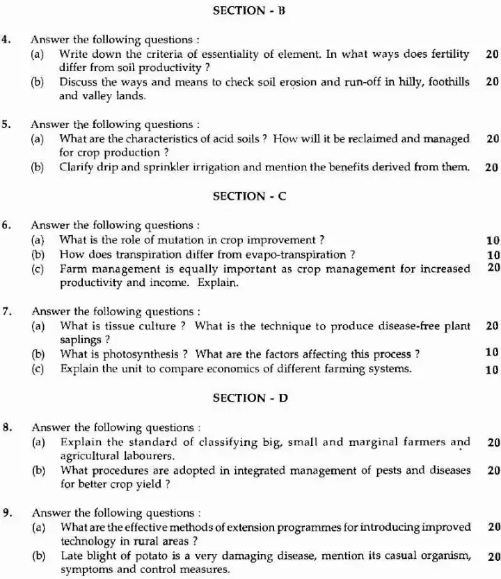 Maharashtra Forest Services Main Examination 2008 Question Paper PDF Download — page 1 instructions scan PDF download