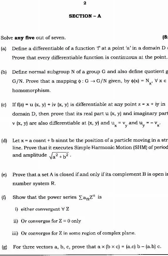 Maharashtra Forest Services Math 2024 questions — page 1 instructions scan PDF download
