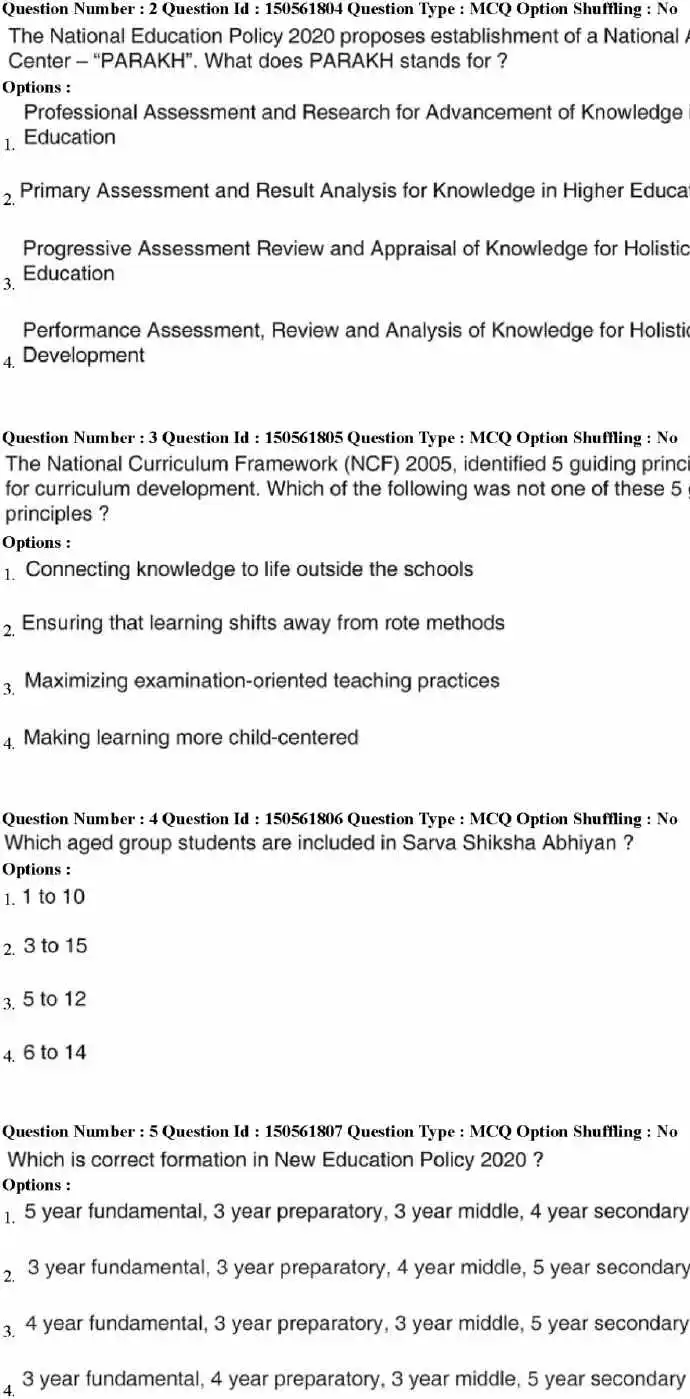 MPSC Group A 2026 Question Paper – MCQ Set — page 1 instructions scan PDF download
