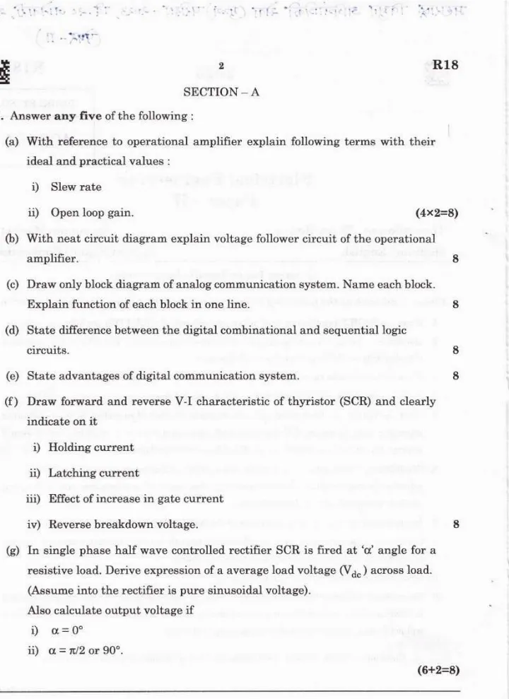 Electrical Eng Paper II 2023 Maharashtra — page 1 instructions scan PDF download