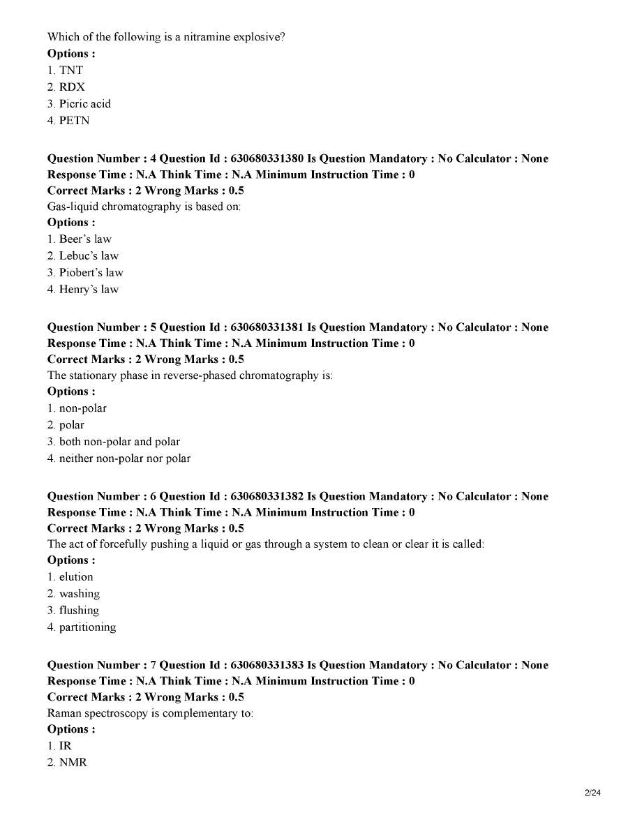 MPSC Forensic Science MCQ Paper 2022 (QP 34/2022) — page 1 instructions scan PDF download