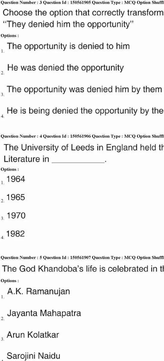 MPSC English Group A 2026 (OCR Repair) – MCQ Paper — page 1 instructions scan PDF download