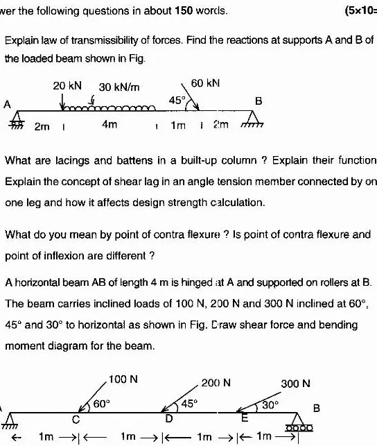 Civil Engineering Paper I - Maharashtra 2026 — page 1 instructions scan PDF download