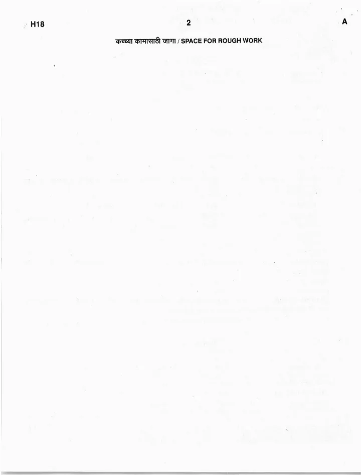 Maharashtra Group C Main Exam 2023 Paper 2 GK & Intelligence — page 1 instructions scan PDF download