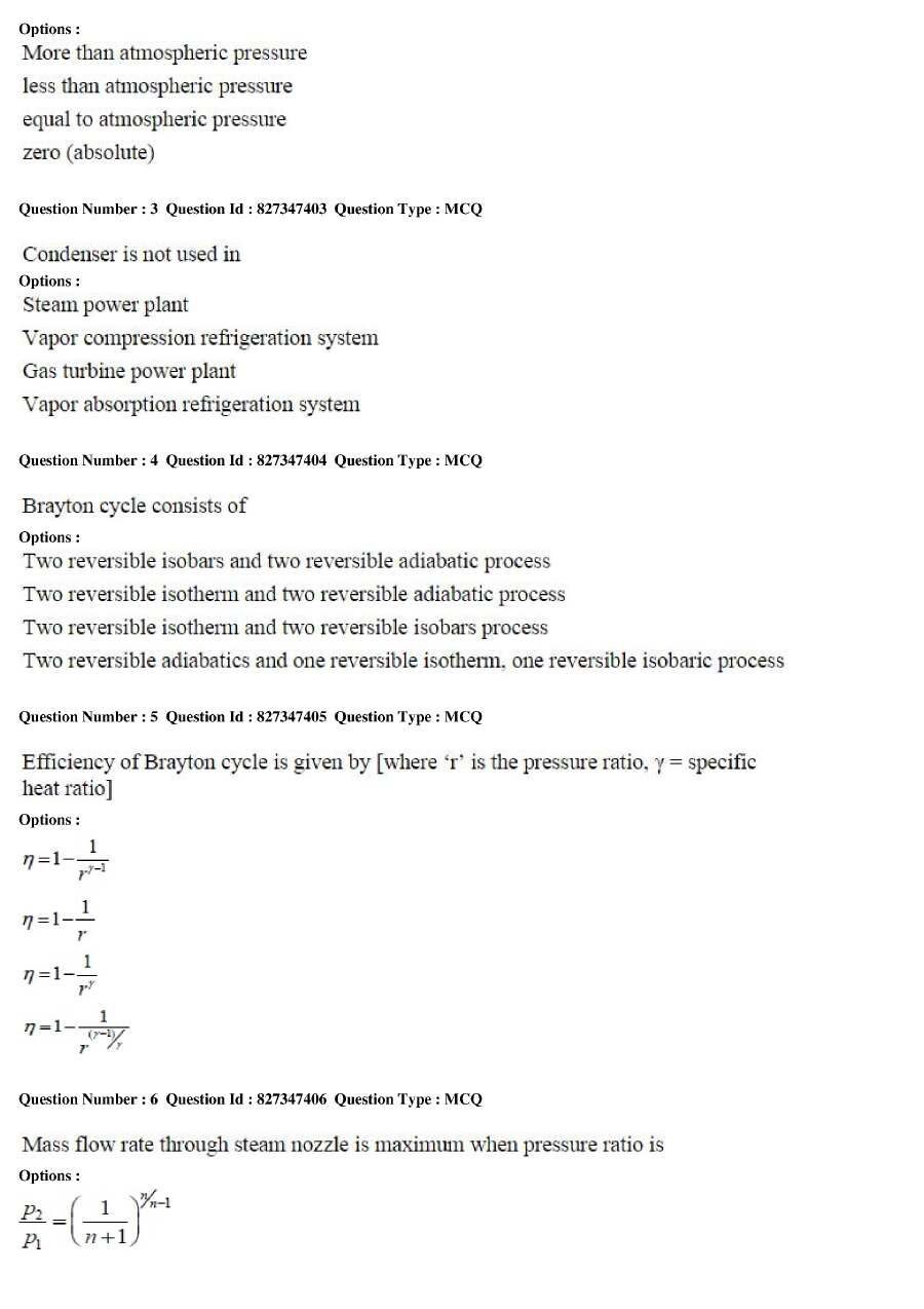 Mechanical Engineering Lecturer MCQ Paper 2016 — page 1 instructions scan PDF download
