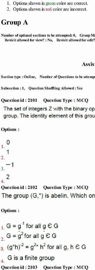 MPSC Assistant Professor Mathematics 2014 Question Paper | MPSC Maths Paper — page 1 instructions scan PDF download