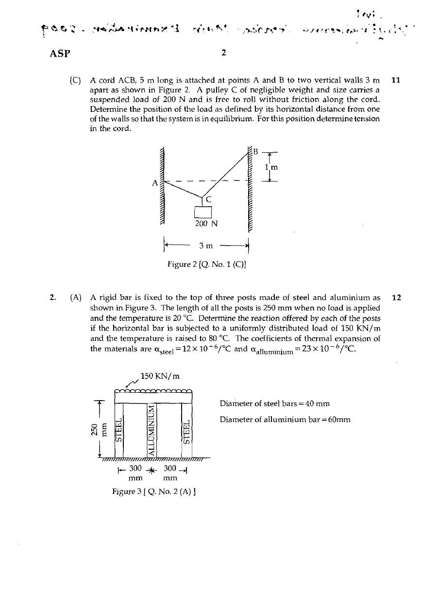 MPSC Civil Engineering Services Main Exam 2009 Paper I Previous Year Question Paper — page 1 instructions scan PDF download