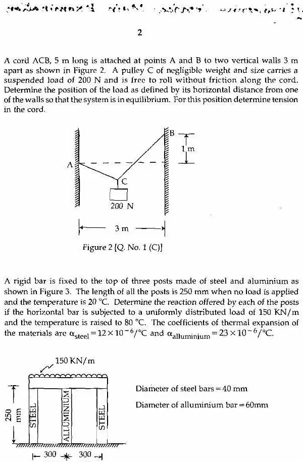 MPSC Civil Engineering Services Main Exam 2009 Paper I Previous Year Question Paper — page 1 instructions scan PDF download