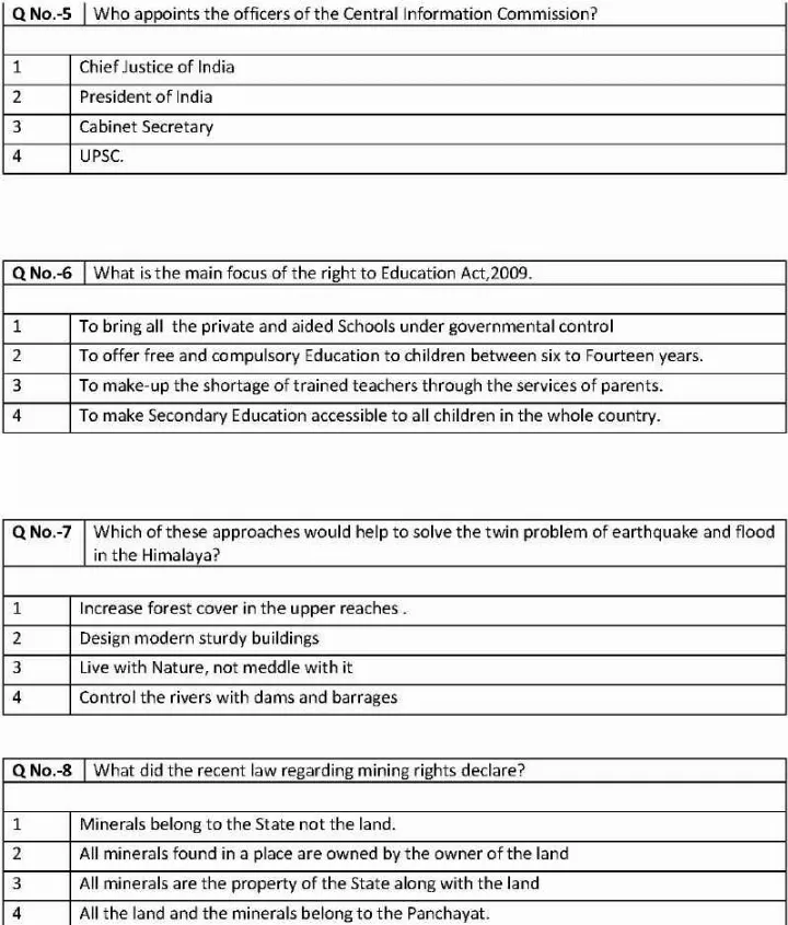 MPSC Deputy Engineer 2013 General Aptitude Question Paper with Solutions — page 1 instructions scan PDF download