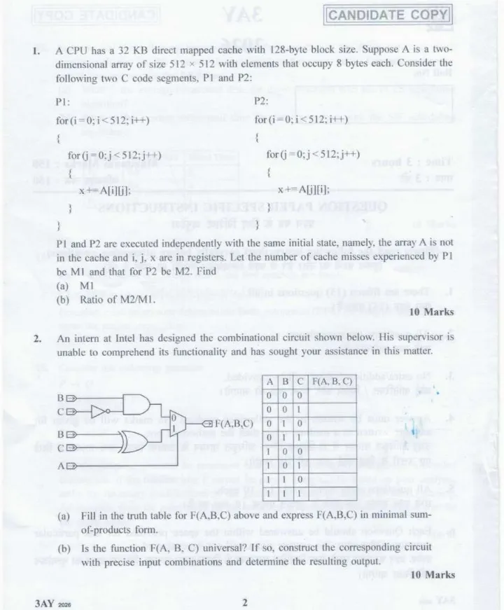 OCR page 1 image with instructions and paper details for Haryana SKT 2026 Post Graduate Teachers PDF Page 1
