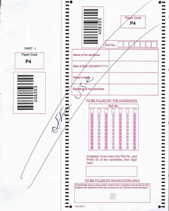 RPSC RAS Mains 2024 Paper IV question paper page 1 instructions and candidate details section scan PDF download