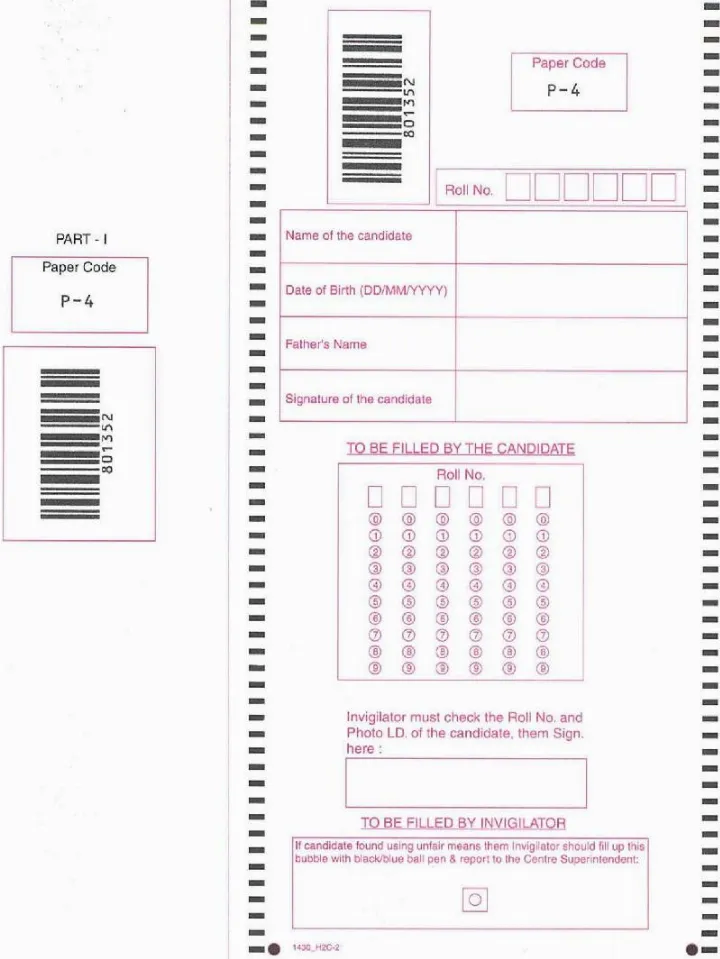 RAJ. STATE AND SUB. SERVICES COMB COMP (TSP) EXAM 2018 Paper-4 question paper page 1 instructions scan PDF download RPSC Mains