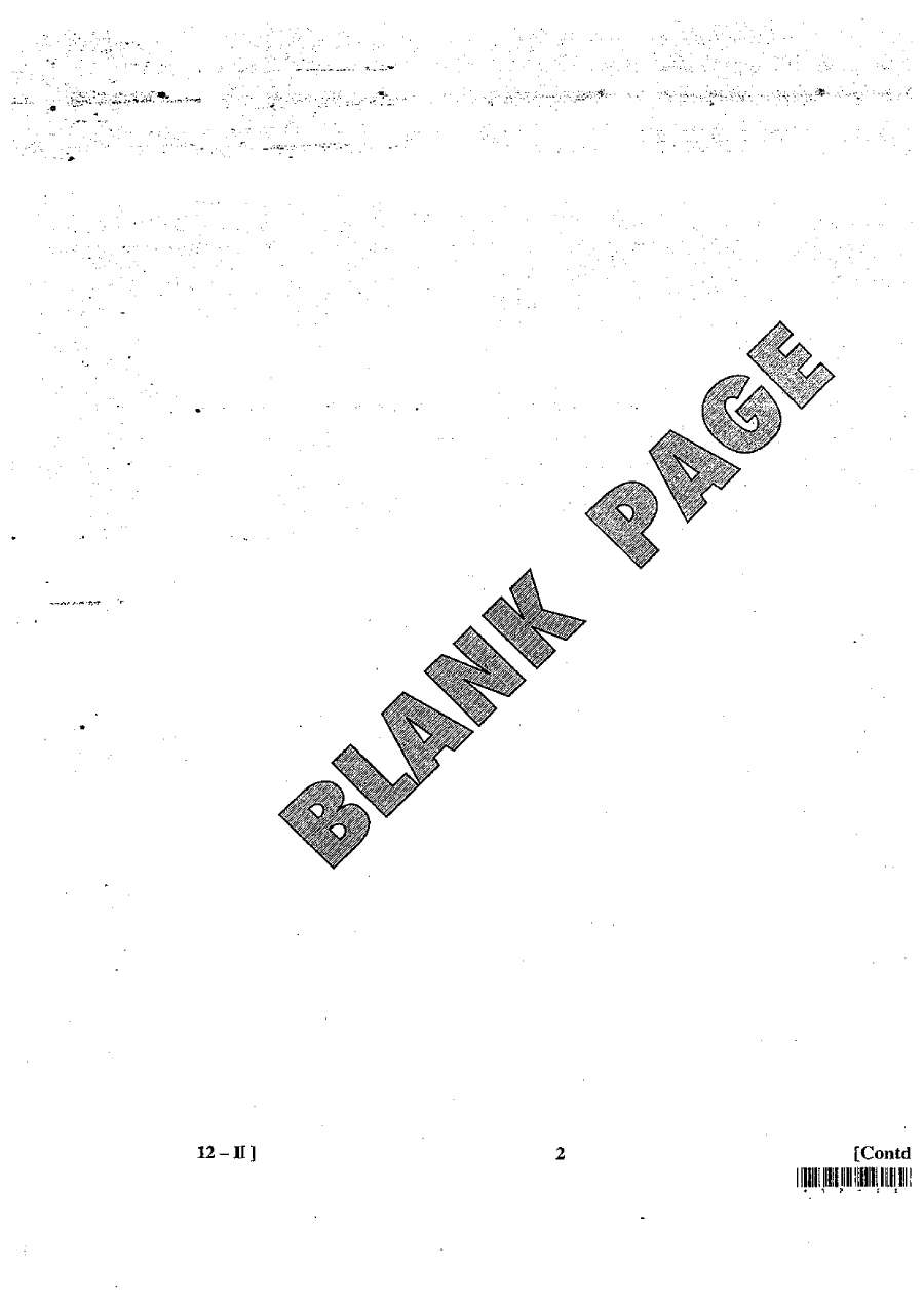 RAS RTS 2012 Economics Paper II Main Question Paper Page 1 — Instructions scan PDF download. RPSC RAS RTS Combined Competitive Exam 2012.