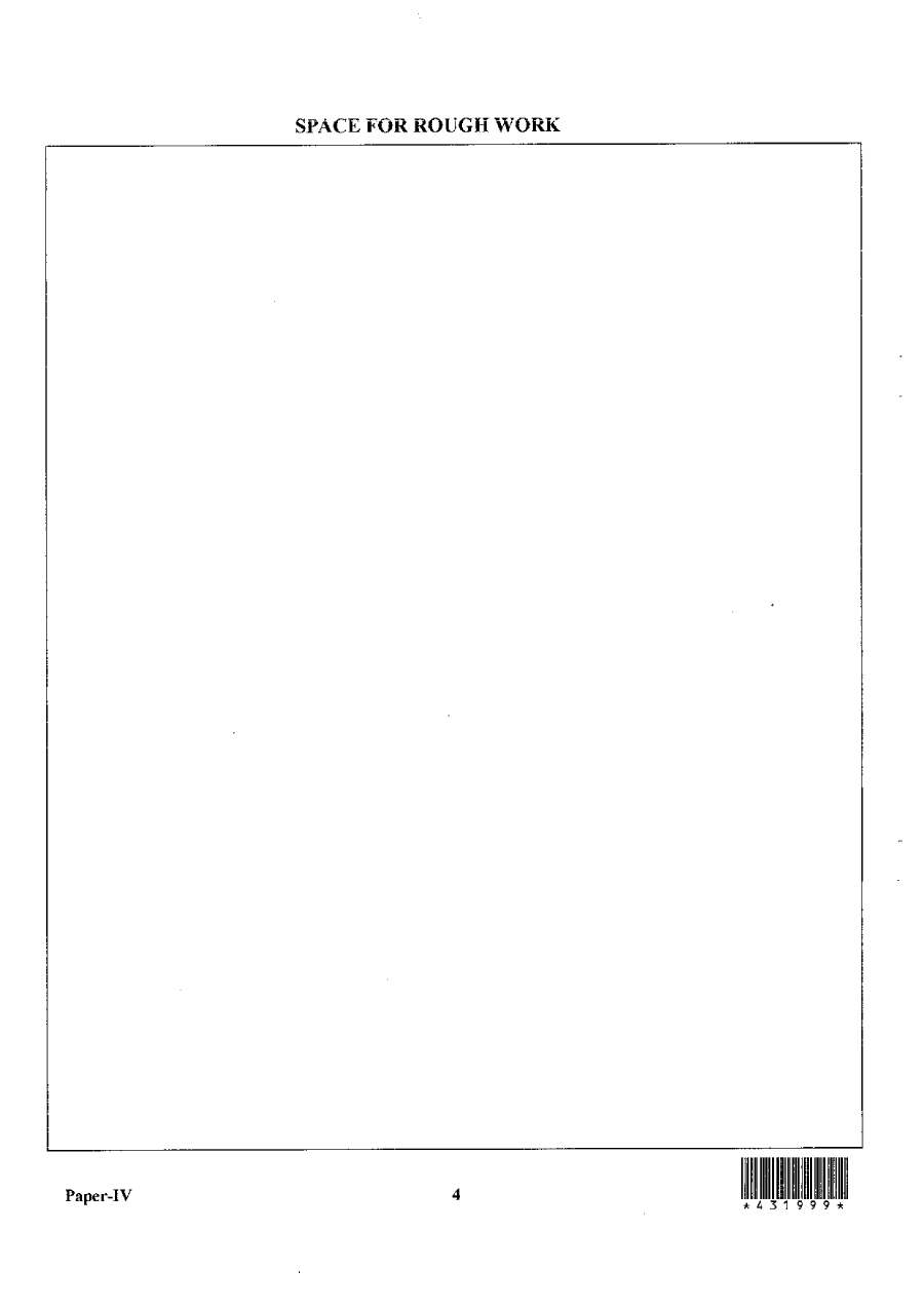 RAS RTS Mains 2013 Paper IV question paper page 1 instructions scan PDF download RPSC exam