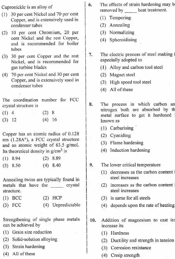 RPSC ACF Forest Range Officer 2018 Mechanical Engineering Paper III question paper page 1 instructions scan PDF download. Official ACF I 2018 Mechanical Engineering question paper page 1 instructions and exam header.