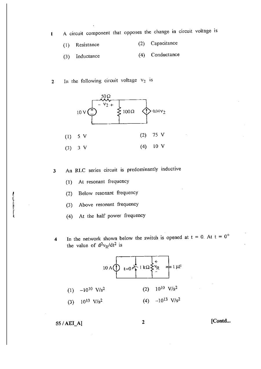 RPSC Asst. Electrical Inspector 2011 question paper page 1 instructions scan PDF download
