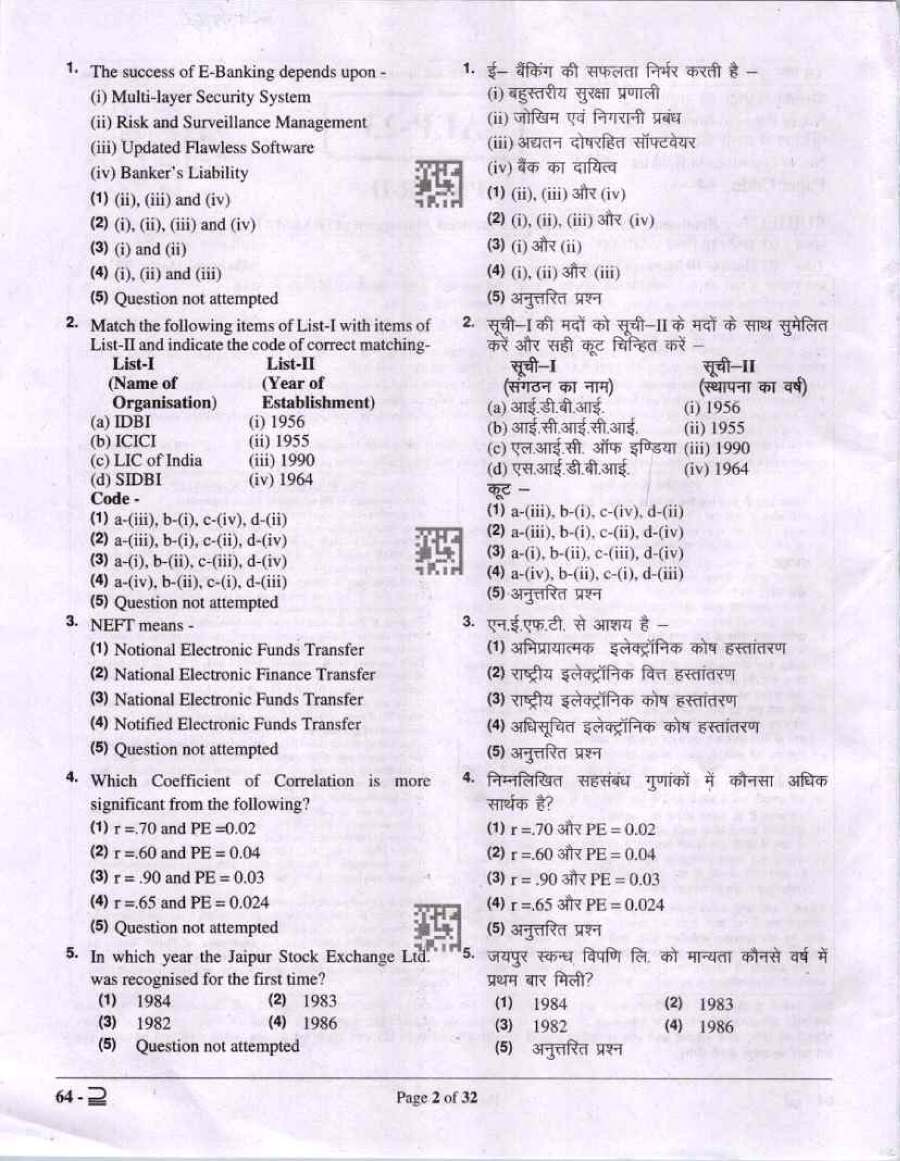 RPSC Asst. Prof. EAFM Paper II 2023 question paper page 1 instructions scan PDF download