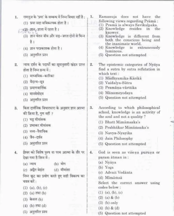 RPSC Asst. Prof. Philosophy Paper I 2023 question paper page 1 scan, showing exam instructions, header details, paper code 83, marks 75, time 3h 10m. PDF download.