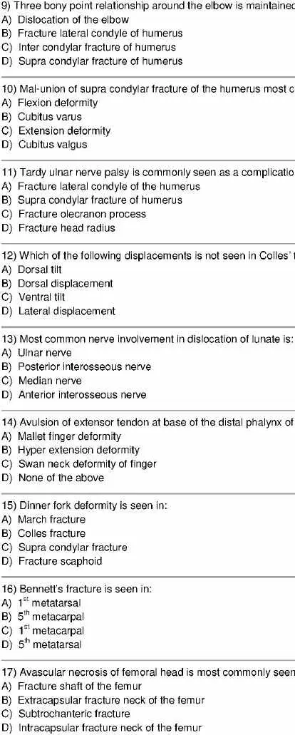 RPSC Asst. Professor 2015 Orthopaedics question paper page 1 instructions scan PDF download