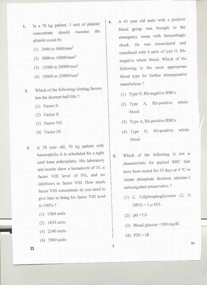 RPSC Asst. Professor Anaesthesiology 2020 question paper page 1 instructions scan PDF download