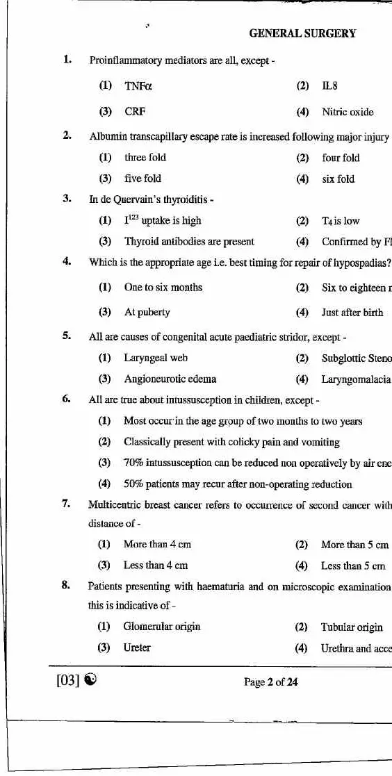 RPSC Asst. Professor Medical Edu. 2021 General Medicine question paper page 1 instructions scan PDF download